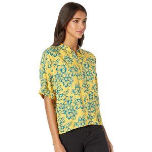New Vans Fare Woven Electric Floral Shirt Size M